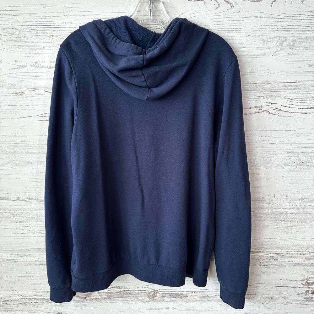 MARINE LAYER Afternoon Full Zip Hoodie Women’s Large Navy Sweatshirt - Picture 6 of 10